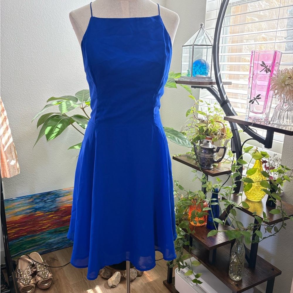 Charlotte Russe Vibrant Blue Strapless Dress